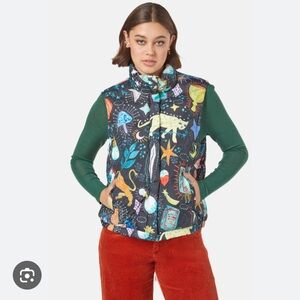 Gorman puffer magic vest.  Lion frog heart unicorn